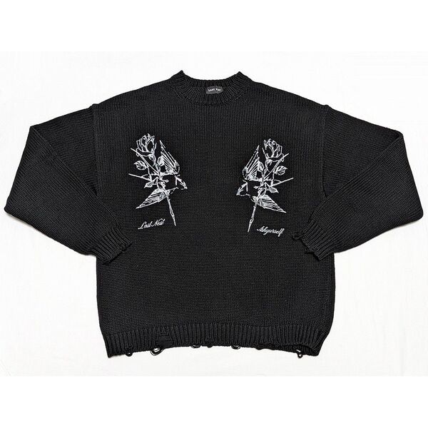LAST NEST × ASKYURSELF ダメージニット M 新品同様 ラストネスト アスクユアセルフ