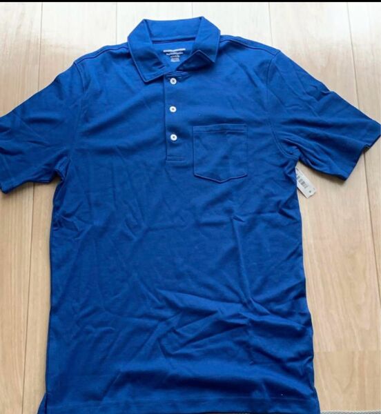 amazon XSサイズポロシャツ メンズ 半袖 tシャツ吸汗速乾ブルー ポロシャツ 半袖 ブルー 胸ポケット