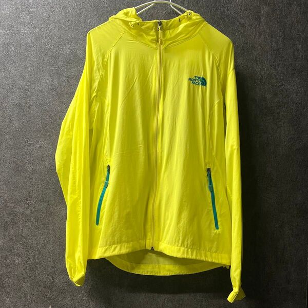 95/XL THE NORTH FACE ノースフェイス マウンテンパーカー ナイロンジャケット イエロー アウトドア