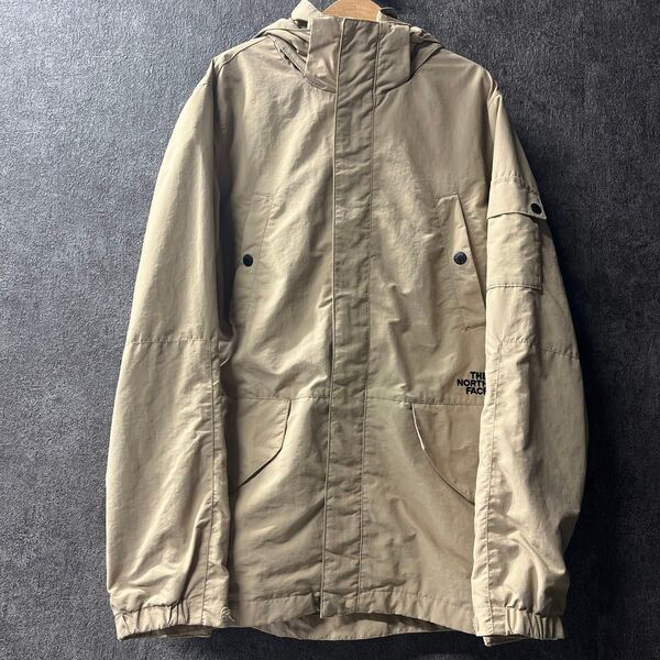 150㎝ THE NORTH FACE ノースフェイス マウンテンパーカー ナイロンジャケット ベージュ キッズ