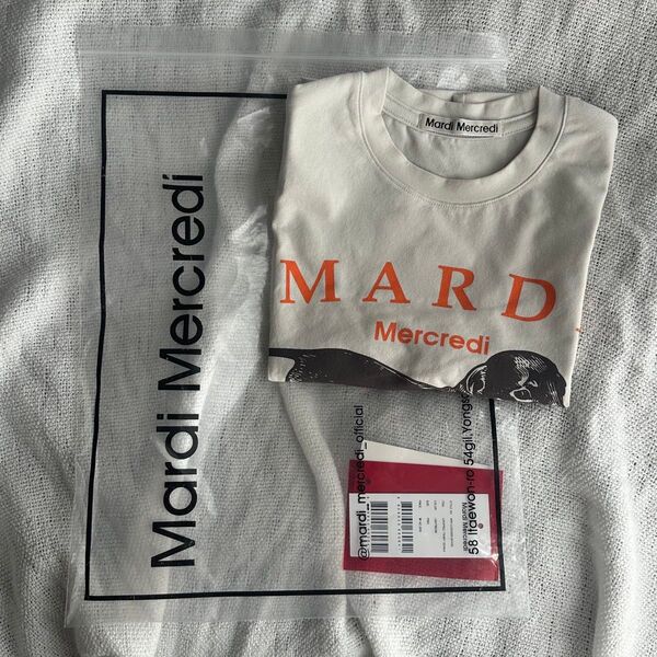 Mardi Mercredi マルディメクルディプリントTシャツ