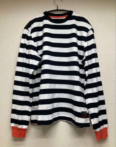レア★UNRIVALED×Let it Rideボーダー ロングTシャツ ロンT