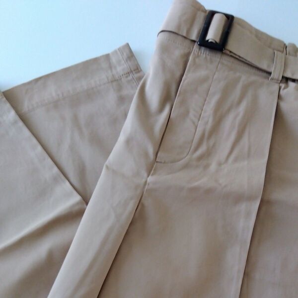 【新品】ワイドパンツ ベージュ M