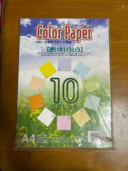 A4カラーペーパー 10色 残79枚