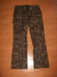  superior article prompt decision *tetsuya minami camouflage -ju pattern cargo pants * lady's S