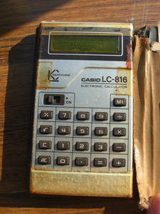 カシオ　電卓　「LC-816」　CASIO　昭和レトロ　計算機　アンティーク　LCD表示　古い