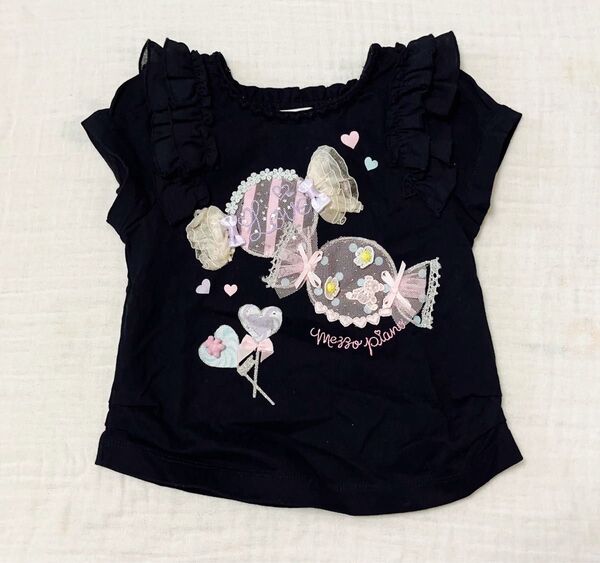 メゾピアノ キャンディ柄Tシャツ90