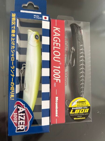 AIZER 100F KAGELOU 100F限定カラー セット Megabass BlueBlue アイザー カゲロウ