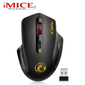 を imice USB ワイヤレスマウスサイレントコンピュータマウス光エルゴノミックマウスワイヤレス USB PC モウズ 2.4 グラムラップトップ Pc