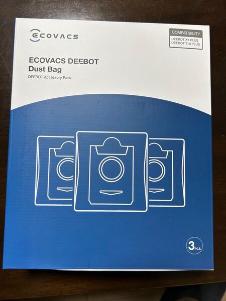 【正規品】ECOVACS X1,X10 PLUS ダストバッグ 3個セット
