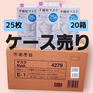 Mask☆不織布マスク☆ダイソー人気のマスク☆ふつうサイズ☆25枚入×20箱☆即購入大歓迎!