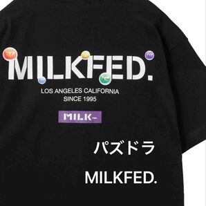 992 極美品 MILKFED. レア パズドラ コラボ Tシャツ Lサイズゲーム 半袖Tシャツ L キャラクター 半袖 古着