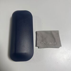 メガネケースとメガネ拭きセット ネイビー CHoneprice