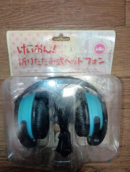 未使用未開封 けいおん! 折りたたみ式ヘッドホン 秋山澪 ブルー バンプレスト クレーンゲーム景品
