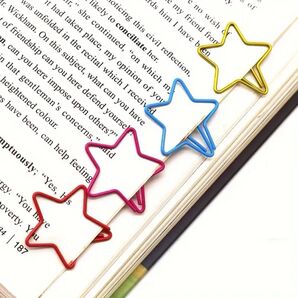30個 クリップ ペーパークリップ 文房具 文具 書類 書類留め 書類整理 キッズ 子供 子ども こども スター 星