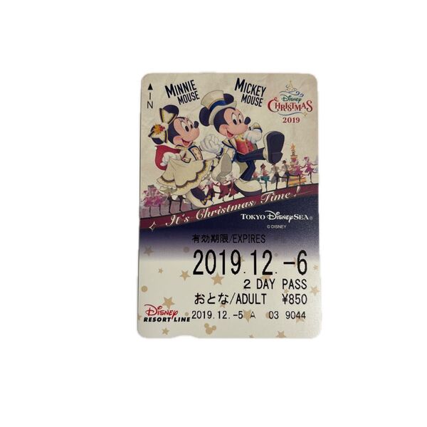 ディズニーリゾートライン 使用済み フリーきっぷ
