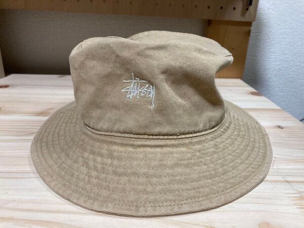 STUSSY バケットハット ベージュ