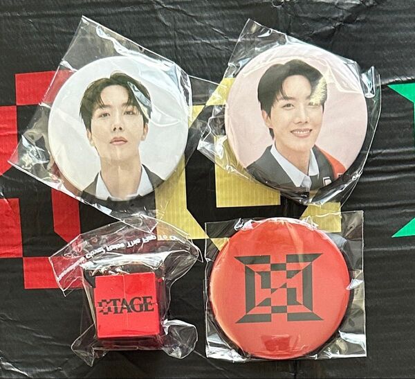 BTS J-HOPE ホビ HOPE ON THE STAGE in JAPAN 日本限定 公式 缶バッジ ロゴキーリング
