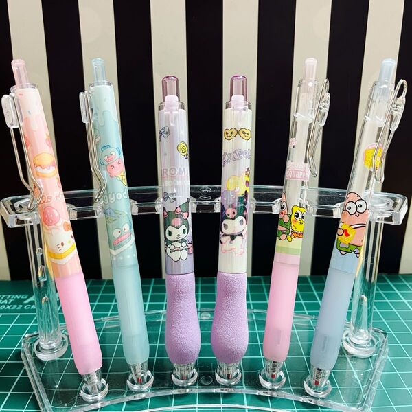 サンリオ★スポンジボブ ボールペン 0.5m 6本セット 1675円 バラ売り可