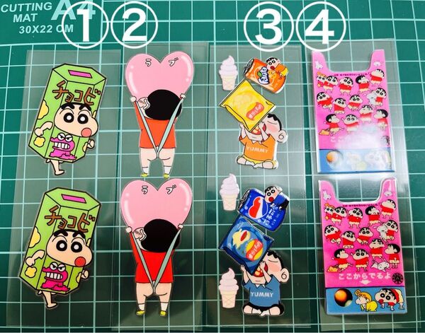 ペンラ★ペンラップラベルシール クレヨンしんちゃん 2枚350円