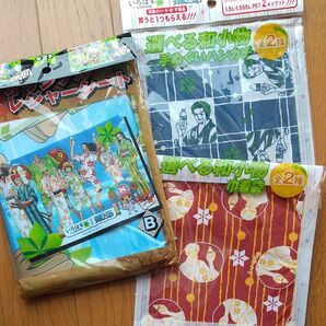 ワンピース ゴールド コカ・コーラ コラボ ノベルティ レジャーシート&巾着袋&手拭いハンカチ 未使用未開封