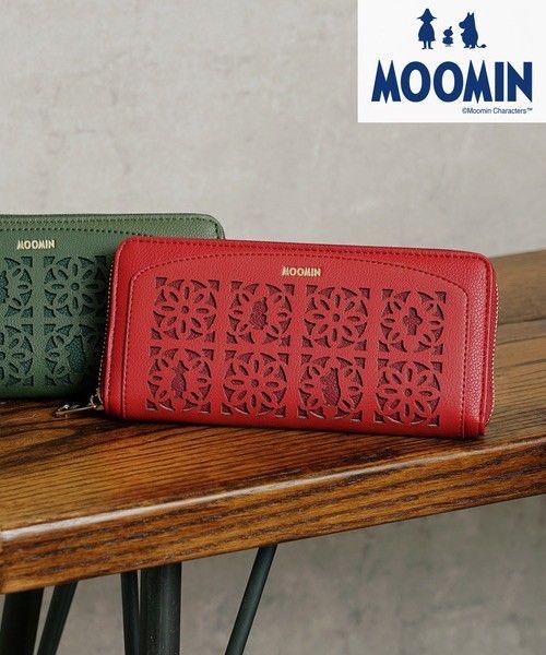 MOOMIN ムーミン 長財布 フェイクレザー カットワークデザイン ◇最終値下げ◇
