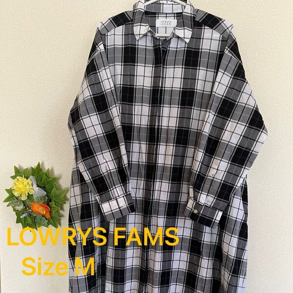 LOWRY'S FARM チェックシャツワンピース M