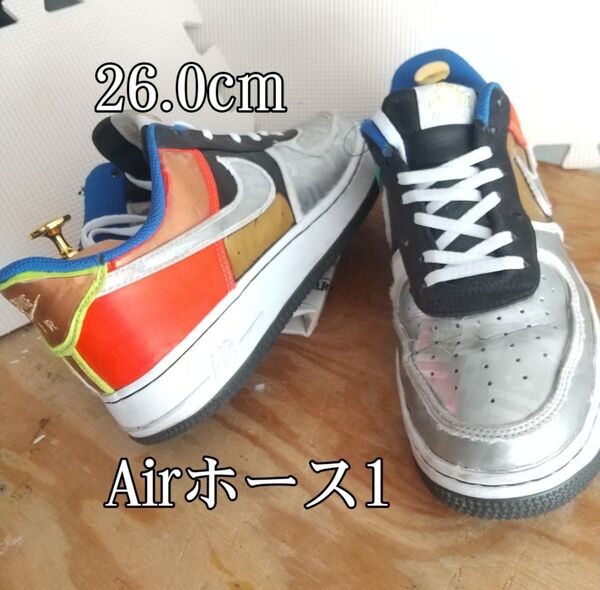 NIKE AIR FORCE 1 HIDDEN MESSAGE 26.0cm。4900円を3900円に値下げしました。