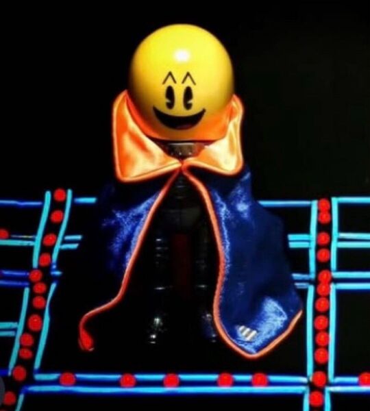 GOCCODO ゴッコ堂 ソフビ フィギュア 限定 パックマン PACMAN アストロウンコツ マント付き パンク
