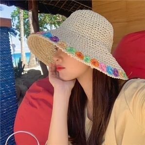12【残り2点】花柄バケハ バケットハット 帽子 春夏レディース 韓国オルチャン