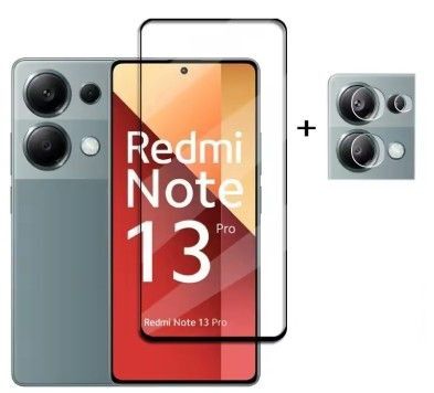 RedmiNore13pro5G 強化ガラスフィルム 画面とカメラ用(レンズ3つ分)各2個ずつセット