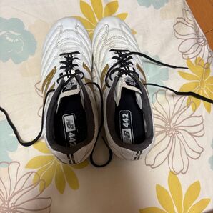 ニューバランス new balance 442 PROウィズ 24.5 白金