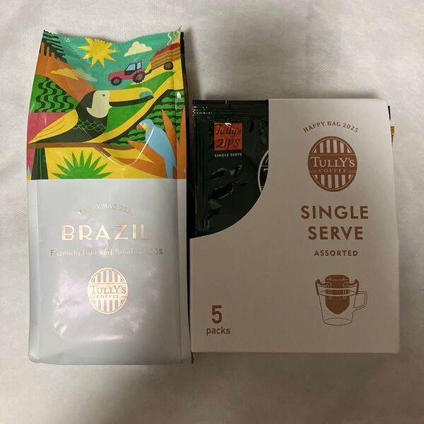 タリーズ 2025年福袋 ブラジル ファゼンダ バウ レッドブルボン 100% 140g シングルサーブ 5packs