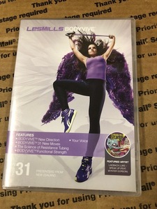 31★レスミルズ★Lesmills★DVD★CD★中古品★BodyVive★ボディバイブ★31★英語コレオノート★箱に傷有★汚れあり★再生確認済★3点セット