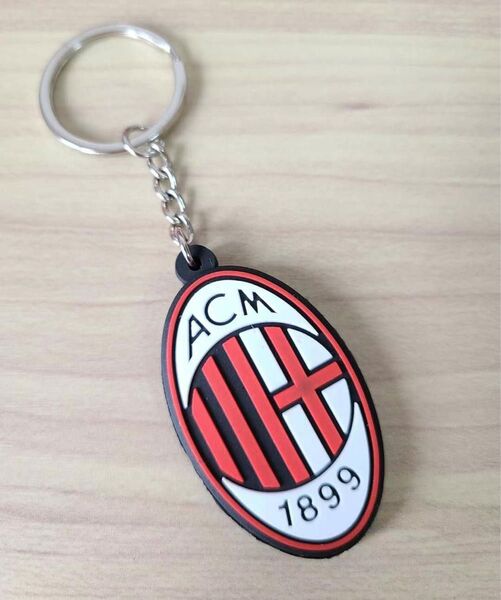 サッカー チーム ACMilan ミラン1899 エンブレム キーホルダー