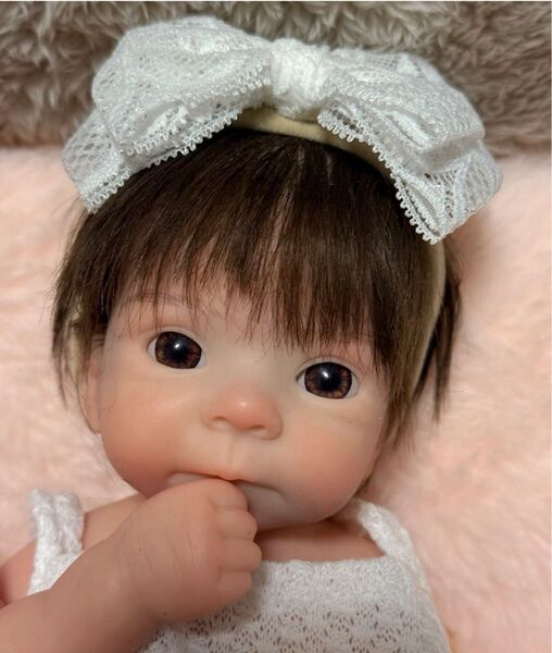 ★新品★リボーンドールフルシリコン可愛すぎるぷるふにゃベビーちゃん女の子 28cm