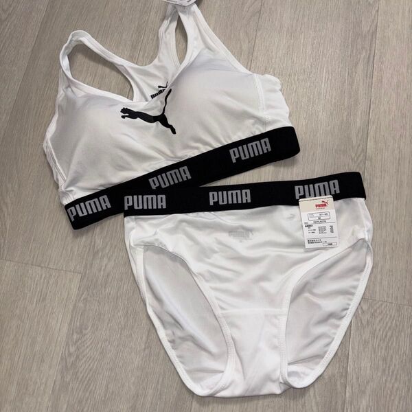 プーマ スポーツブラ ショーツセット カップ一体型 M PUMA