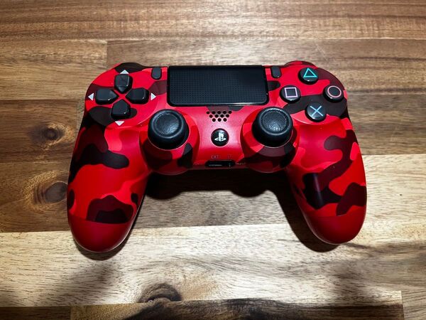 DUALSHOCK4 ワイヤレスコントローラー レッド・カモフラージュ ジャンク