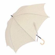グランシュマン オリジナル　日傘 リネン100% ラタン 藤 オートミール 50cm 新品_画像2