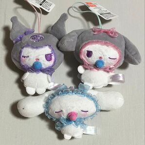 サンリオ クロミ マイメロディ シナモロール ブラックナイトシュガーパーティー マスコット ぬいぐるみ