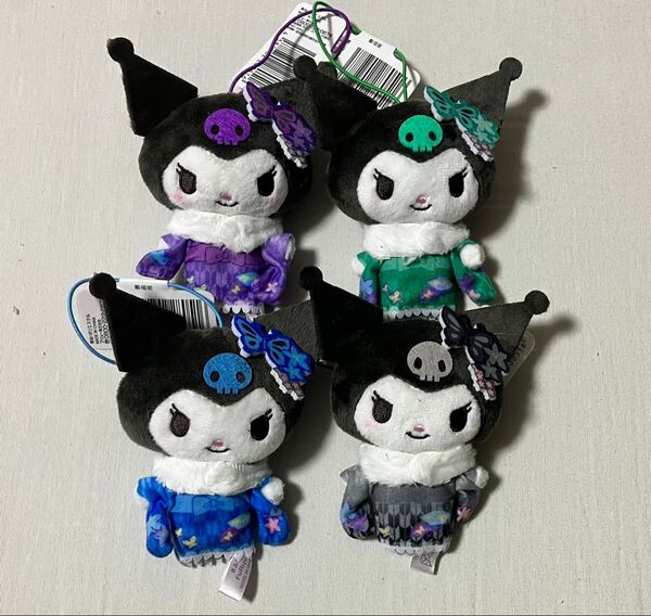 クロミ カラフルふりそで マスコット ぬいぐるみ 4種セット サンリオ 振袖 着物
