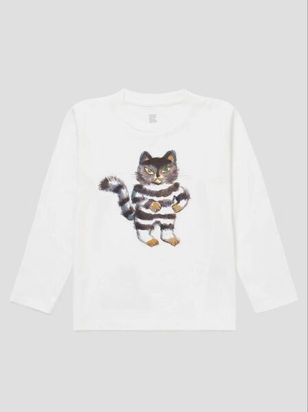 【新品】 グラニフ 100万回生きたねこ キッズ 長袖 Tシャツ 130