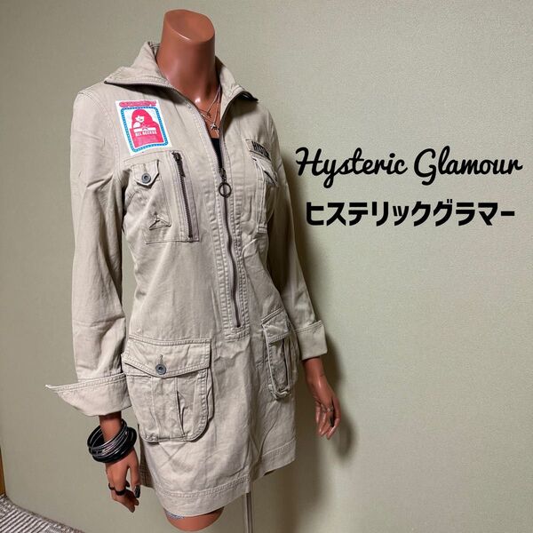 HYSTERIC GLAMOR ヒステリックグラマー ミリタリーワンピース エロカワ