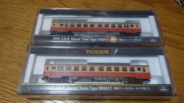 TOMIX 2447,2442 キハ11 M車+キハ17 T車