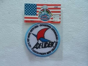 AX-LIDER アックスライダー ヨット スポーツ ヨット 船 レース USA ワッペン/ 刺繍 アメリカ USA 80's カスタム おしゃれ ① 345