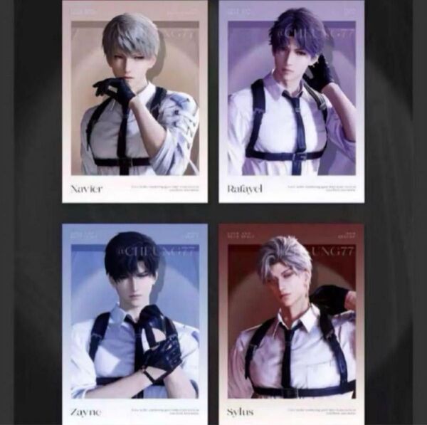 恋 深空 シン セイヤ ホムラ レイ 花 制服 トレカ ポストカード セット