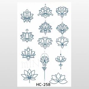 【新作】ジャグアタトゥーシール*HC-258 ハス 蓮