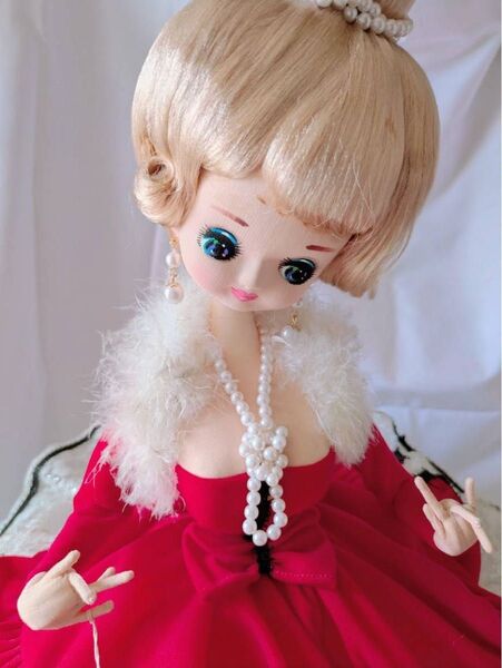 【SUKIYOドール】リボン印 昭和レトロ フランス人形