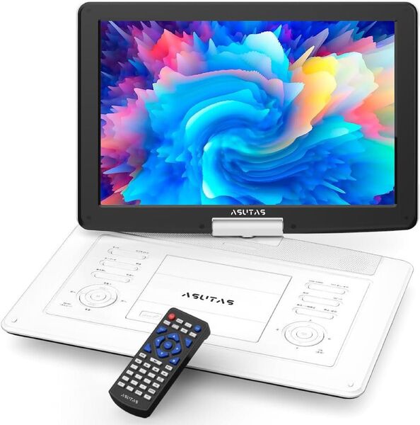 在庫限り!ポータブルdvdプレーヤー 17.9型 液晶 15.6インチ超大画面 内蔵ダブルスピーカー 5000mAh大容量充電式