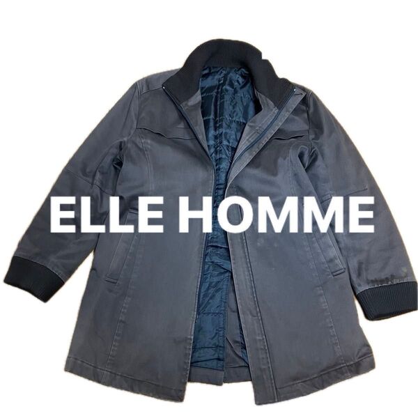 ELLE HOMME 古着 エルオム 中綿 ハーフコート オールド ヴィンテージ メンズ アウター ジップアップ ジャケット